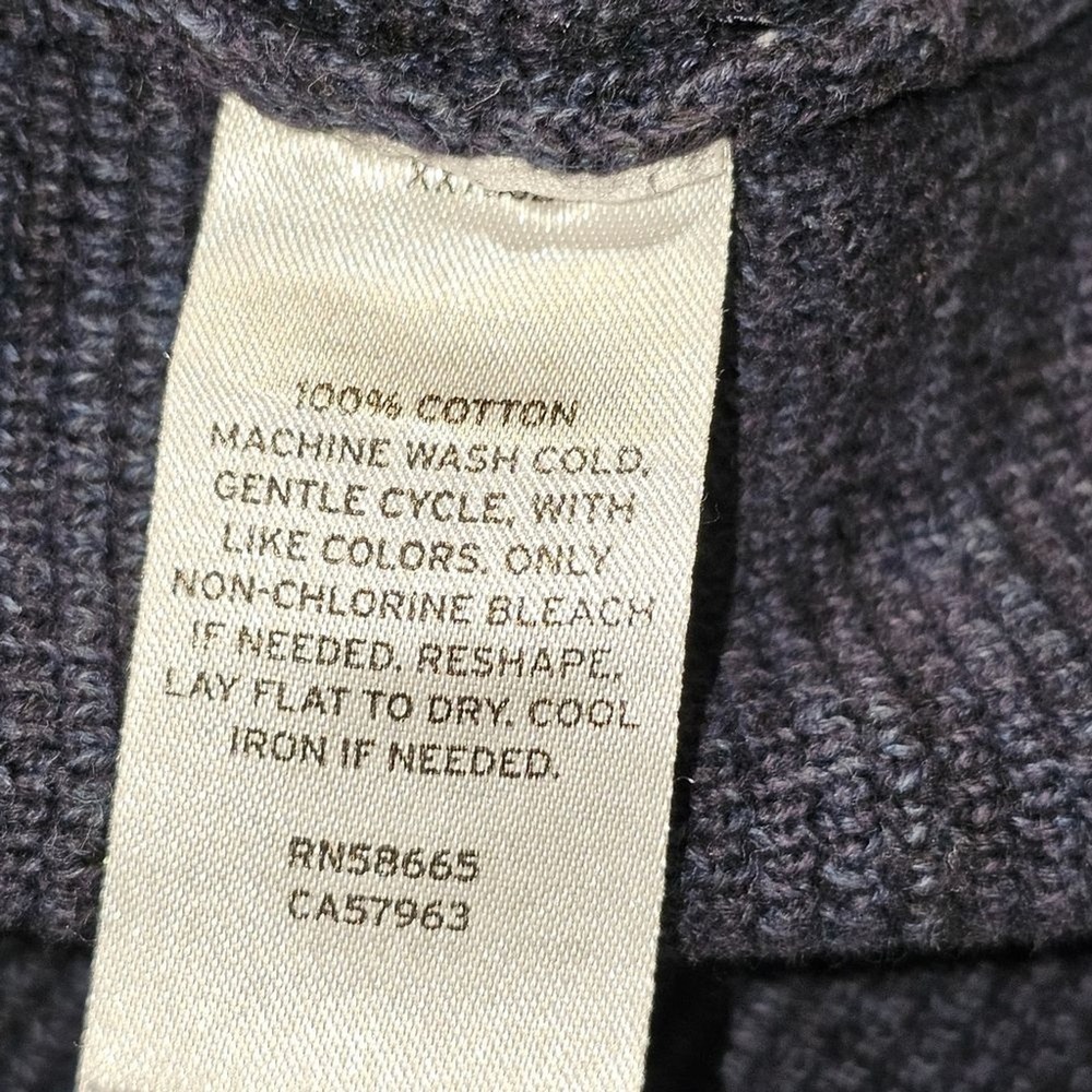 Calibrate Mens Cotton Navy Crew Neck Sweater Long Sleeve Pullover Blue Size M - Picture 9 of 10